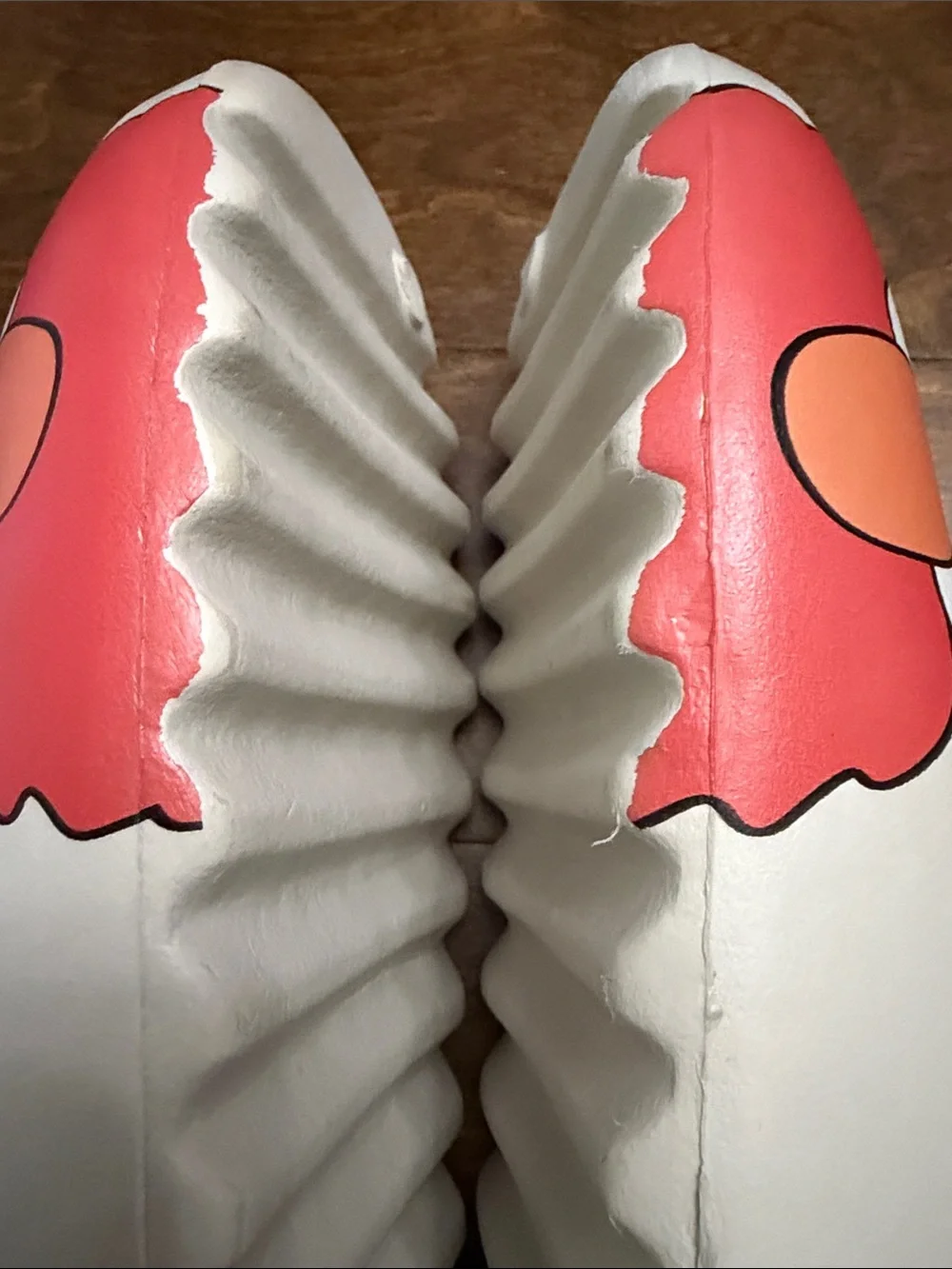 Cream Slide Sandals with KAWS Graphics